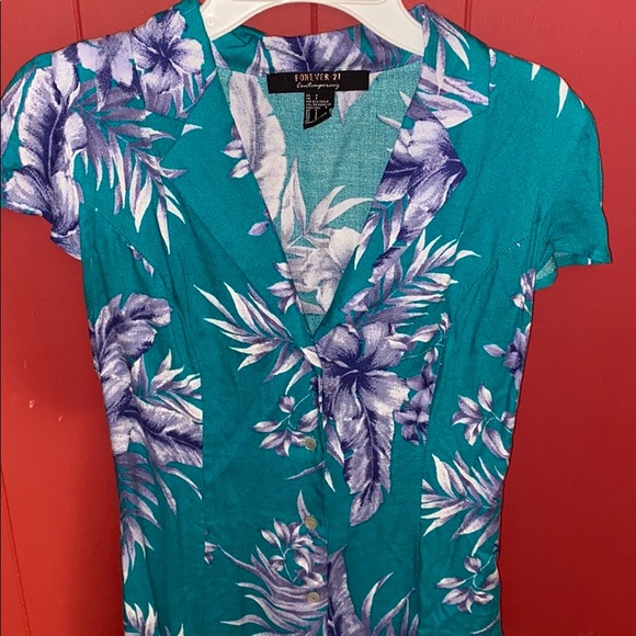 Forever 21 Floral Printed Dress NWOT - Picture 3 of 4